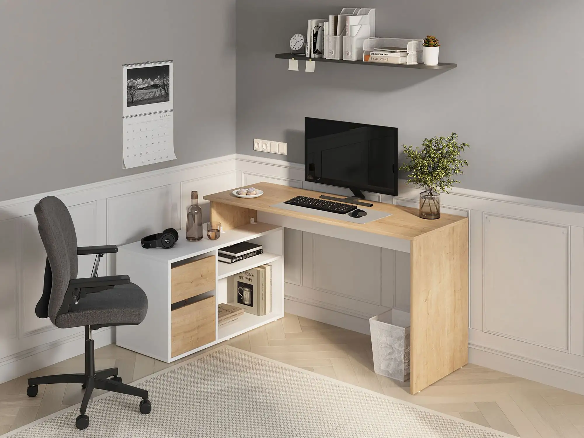 Bureau d'angle modulable Elena