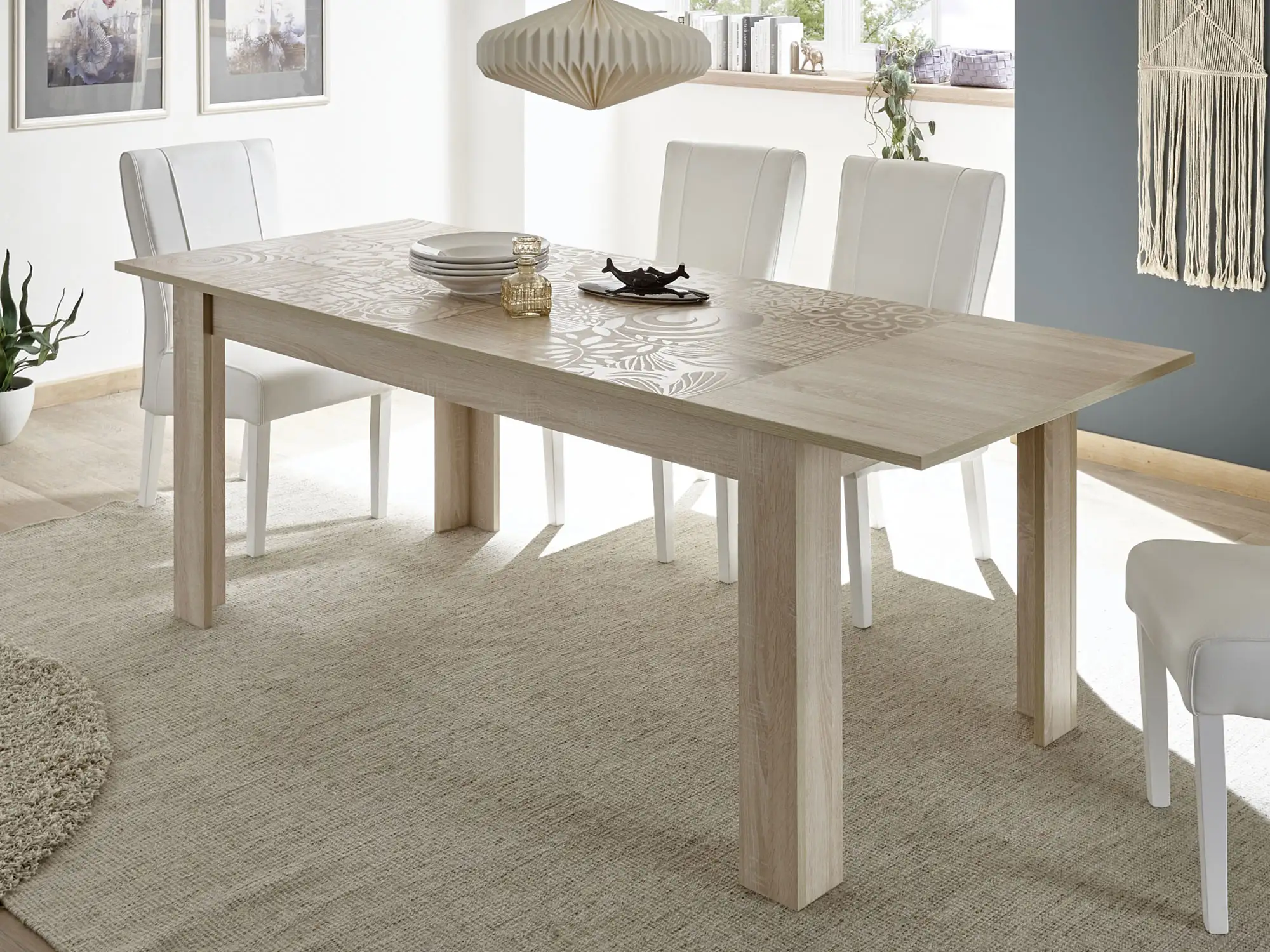 Table de repas extensible Miranda chene samoa