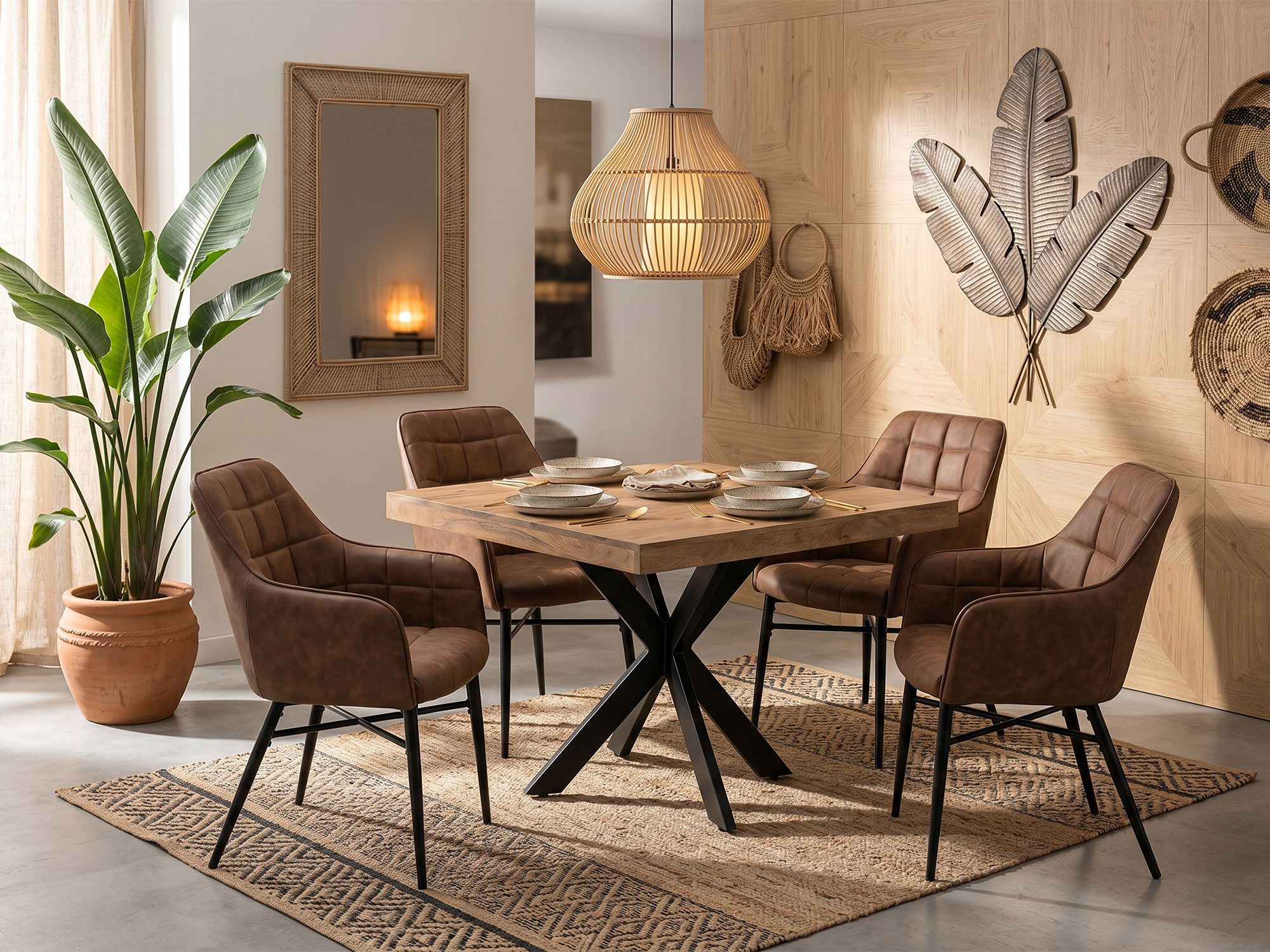 Table de repas carr�e Semarang