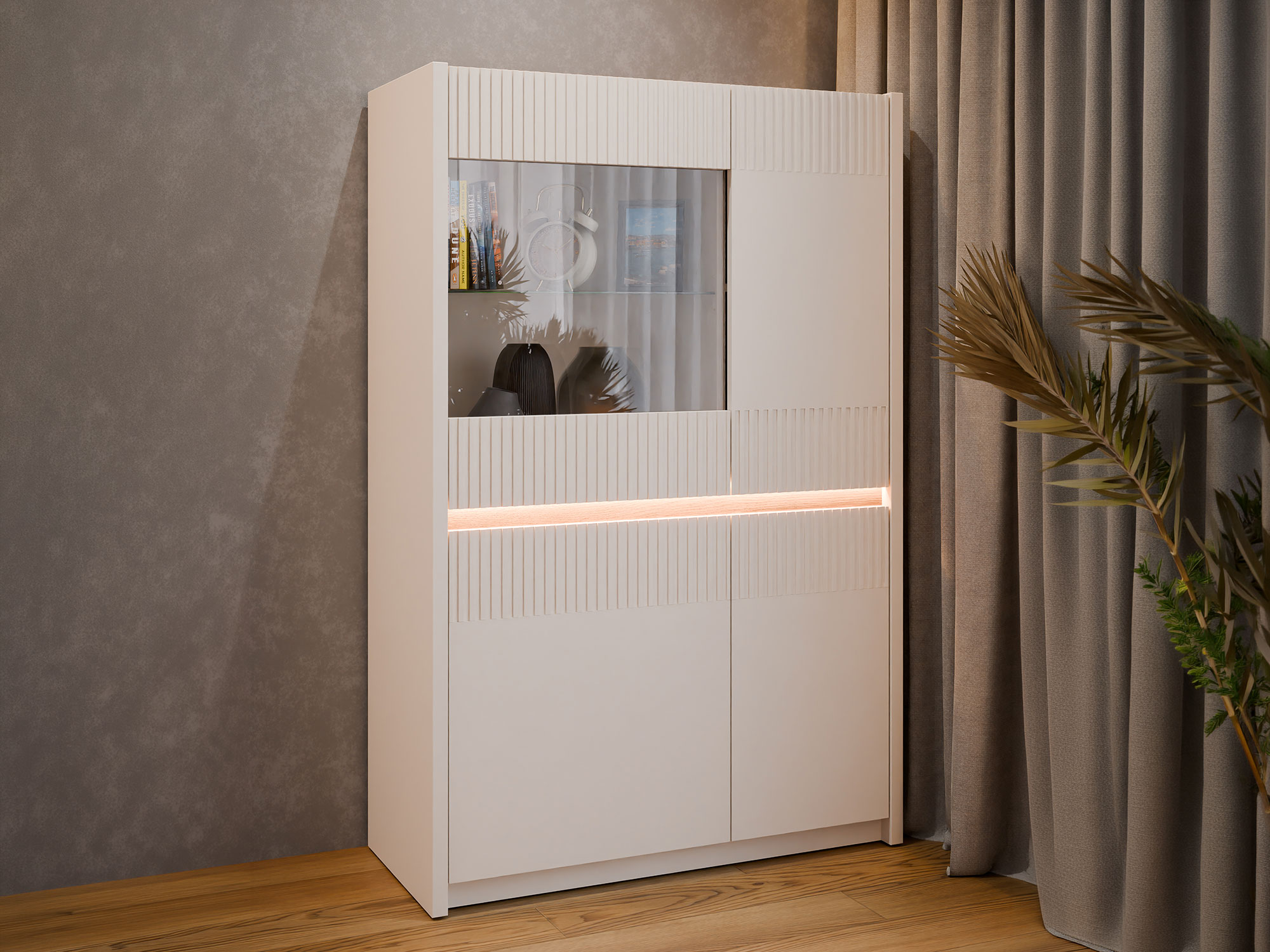 Vitrine Oak squere