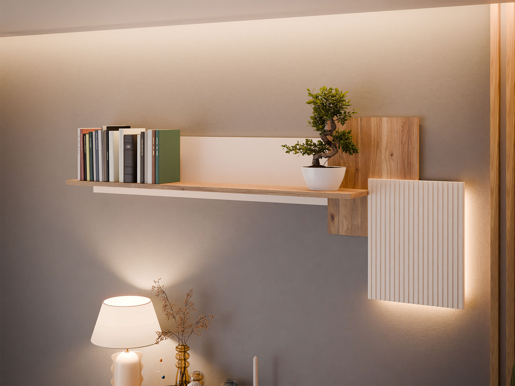 Etag�re murale Oak squere