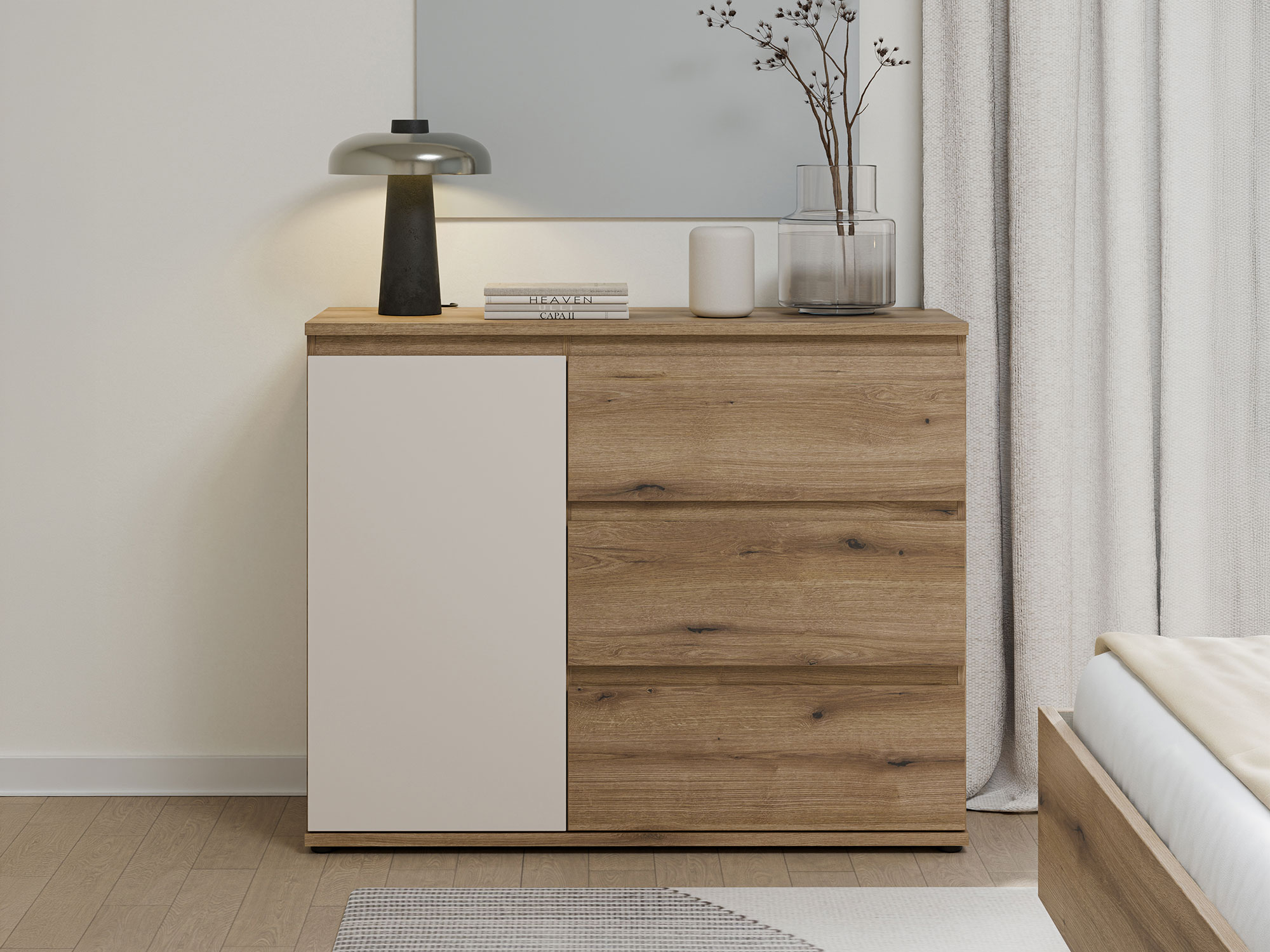 Commode 1 porte et  3 tiroirs Collet