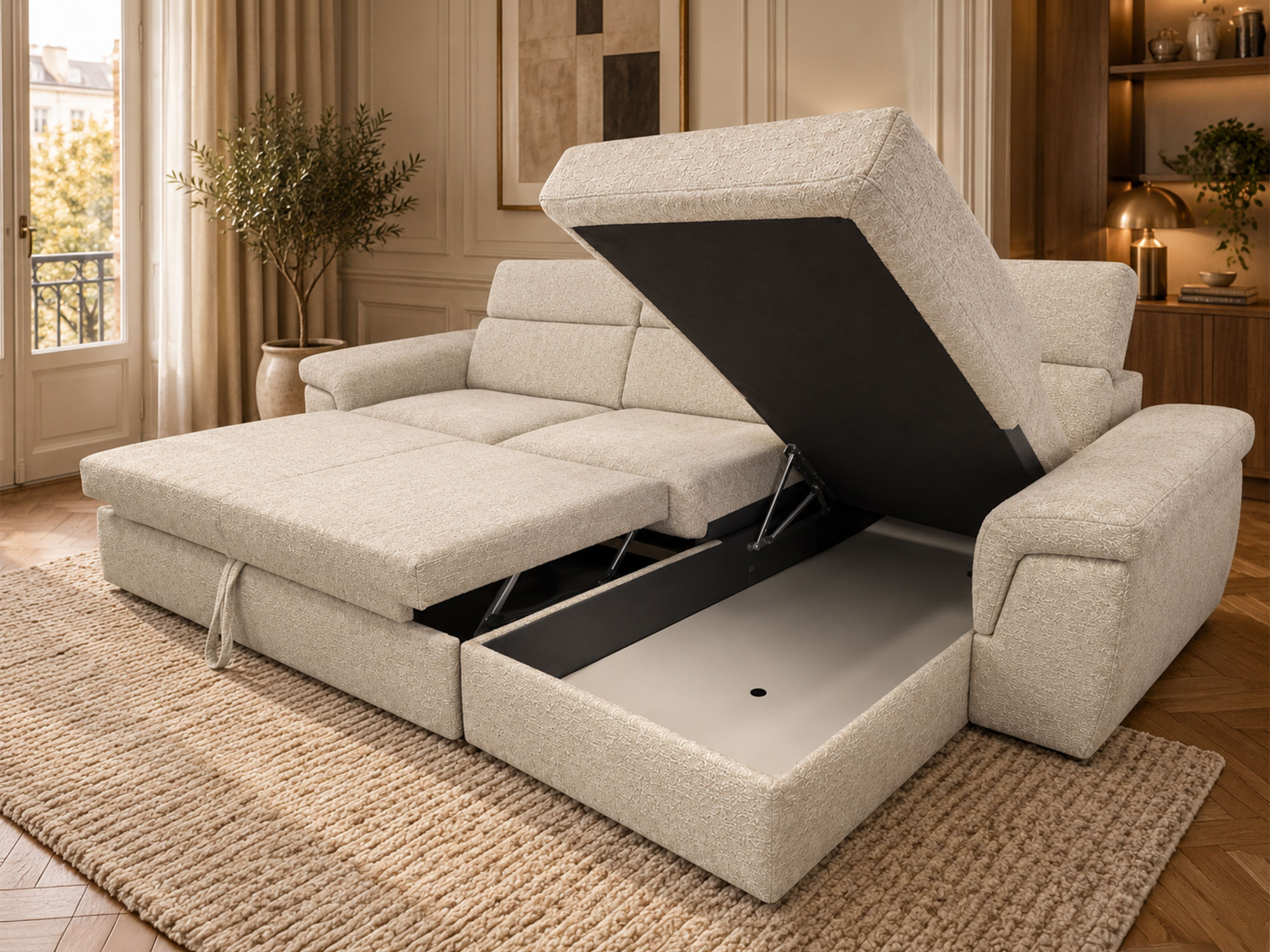 Canap� d'angle convertible et r�versible Caldera