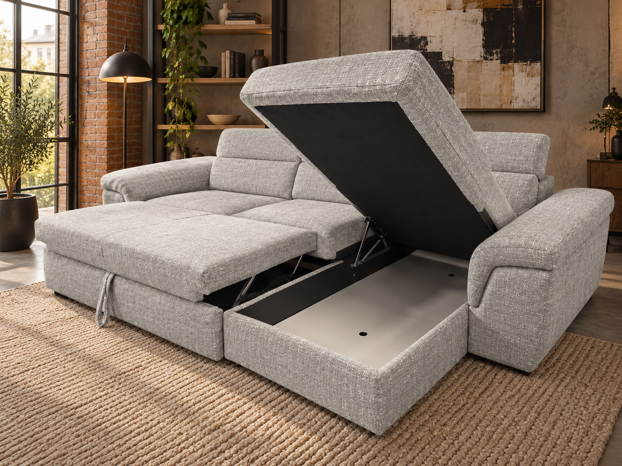 Canap� d'angle convertible et r�versible Caldera